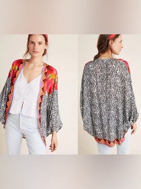 Blank London Frances Floral Kimono Top OS